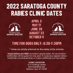 2022 Saratoga County Rabies Clinic Dates