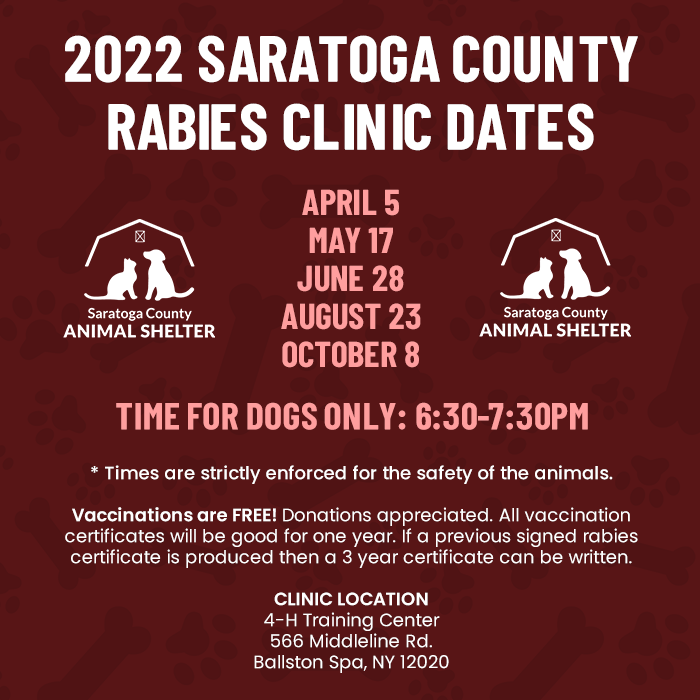 2022 rabies clinic dates